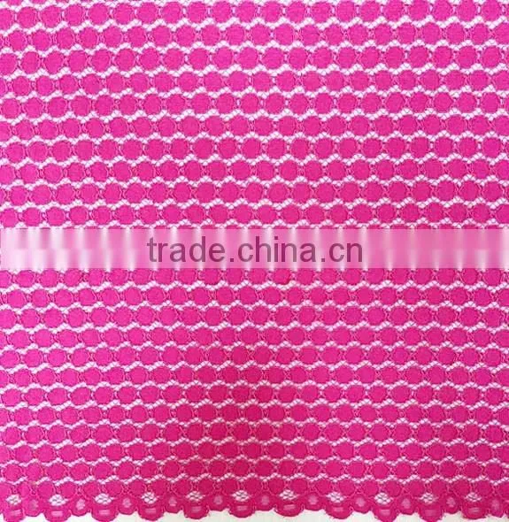Wholesale High Quality Nylon/Cotton Strand Lace Fabric T8017