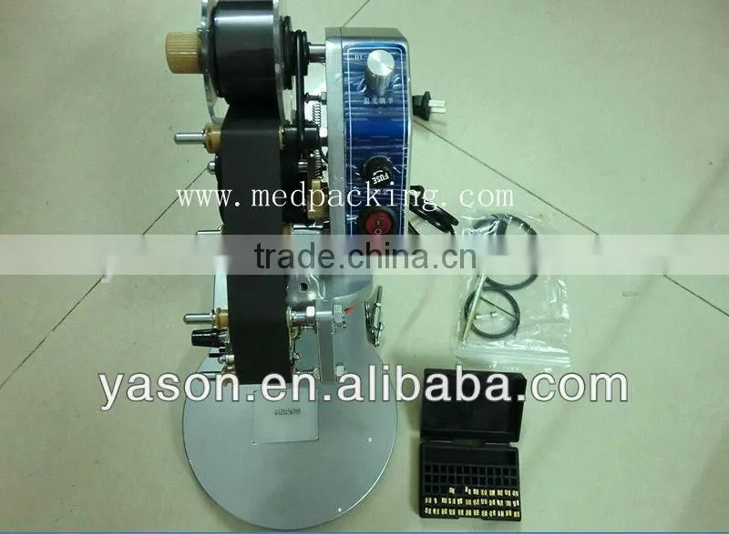 Manual Number Words Date Printing Machine for Bag & Paper & Film f