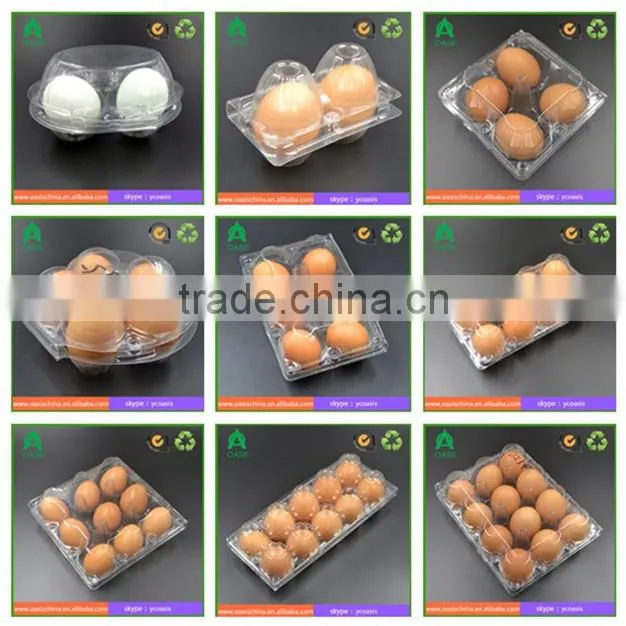 6 8 10 caves clear xplastic egg tray box