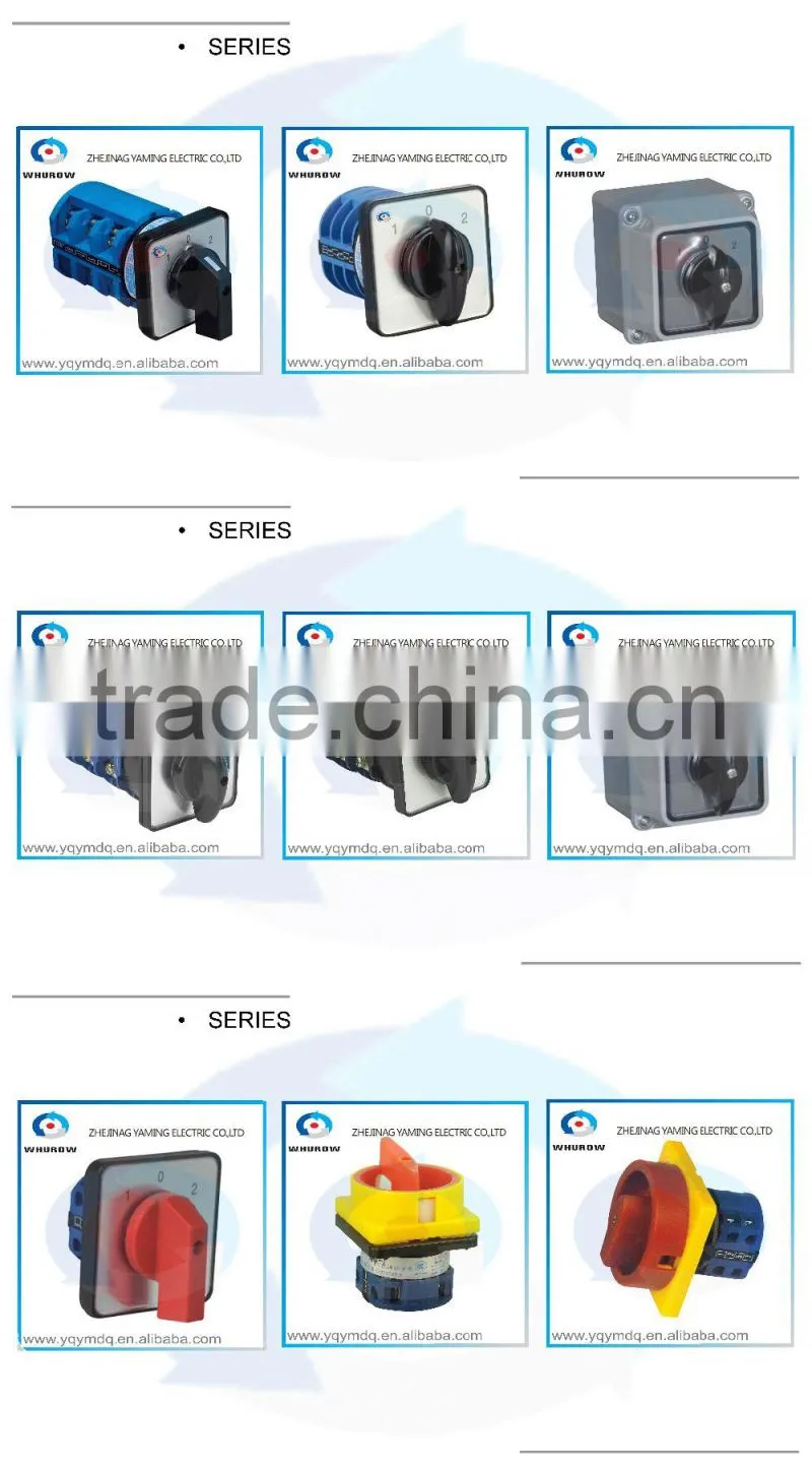 HZ5B-20/3 for dismantling machine only electrical changeover rotary cam combination switch three poles 20A sliver point contacts