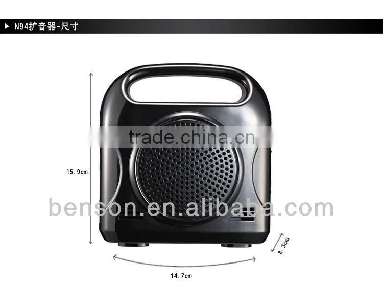 USB TF card music speaker amplifier microphone remote contro, microphone,audio amplifier, megaphone l N94
