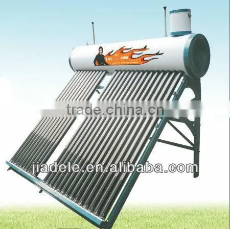 non-pressurized solar water heater with heat pipe