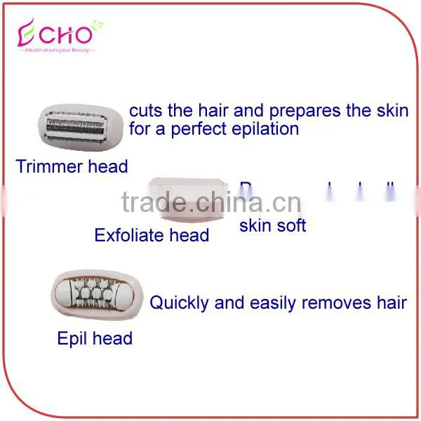 Electric 3 in 1 Lady Shaver Epilator and Pedicure Callous Remover for Skin Care