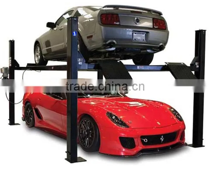 3600KG Car Garage hydraulic 4 Post Car Parking Lift, mechanical car parking system, multilevel car parking solutions
