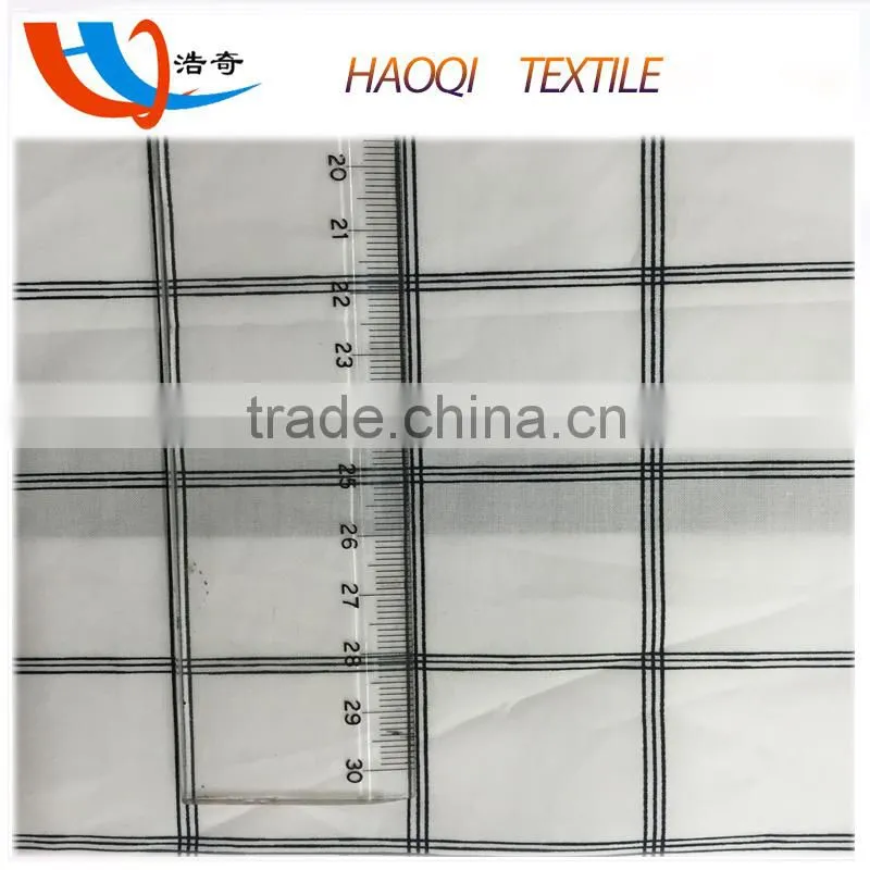 textile wholesale plaid pattern 100% cotton poplin printed fabric for blouse