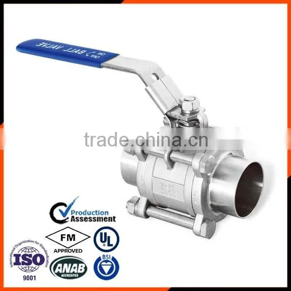 Full Port SS304/316 Ball Valve From Chinese Supplier