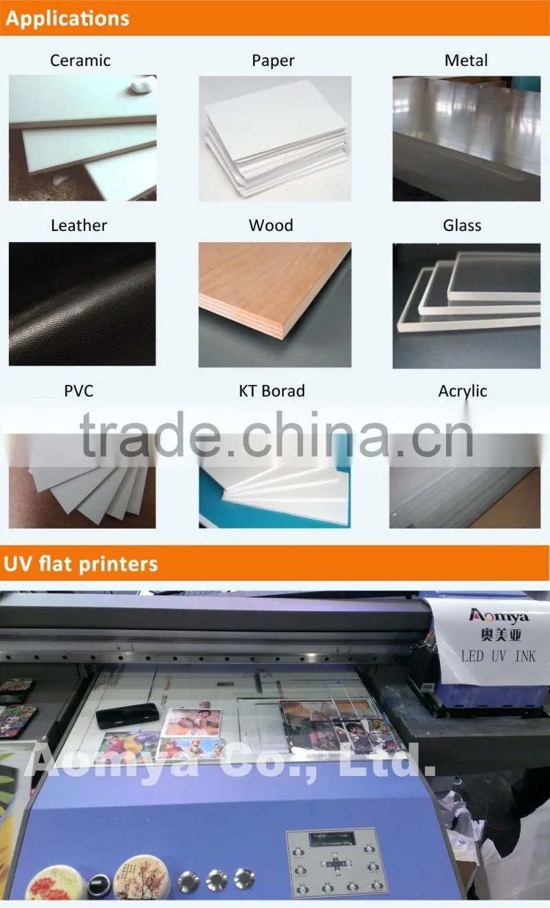 3D effect fast curing Led uv ink for DX5 printer head pringting ink