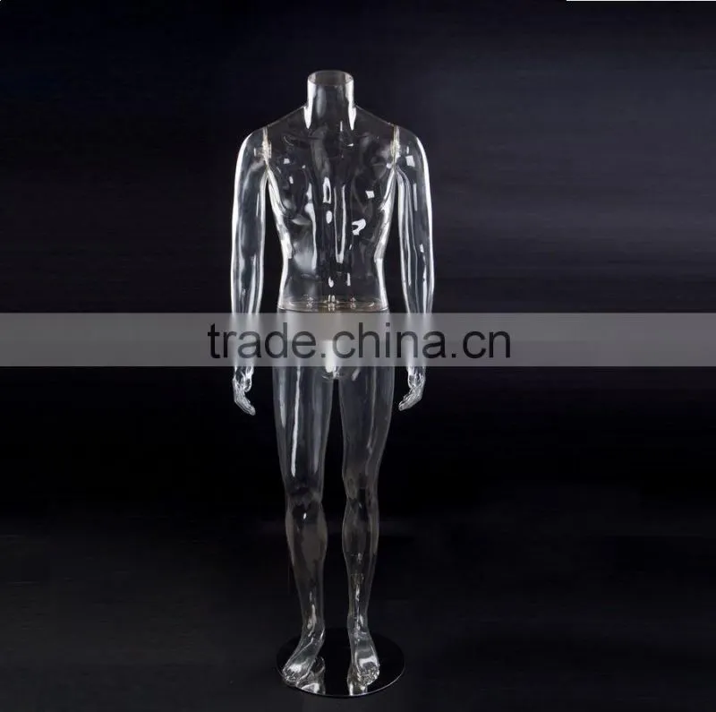 PC male mannequin transparent mannequin hollow out mannequin photography mannequin