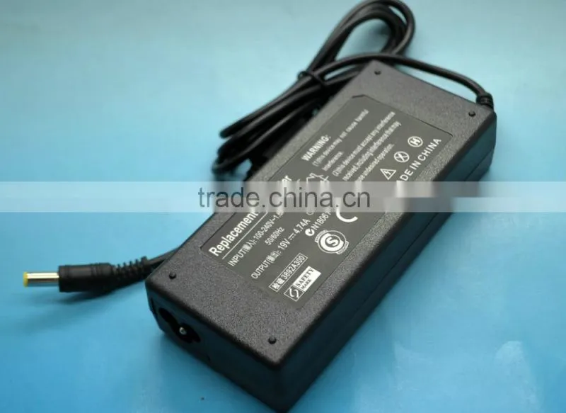 Top Selling 5.5*1.7mm 19v 4.74a laptop battery charger for ACER