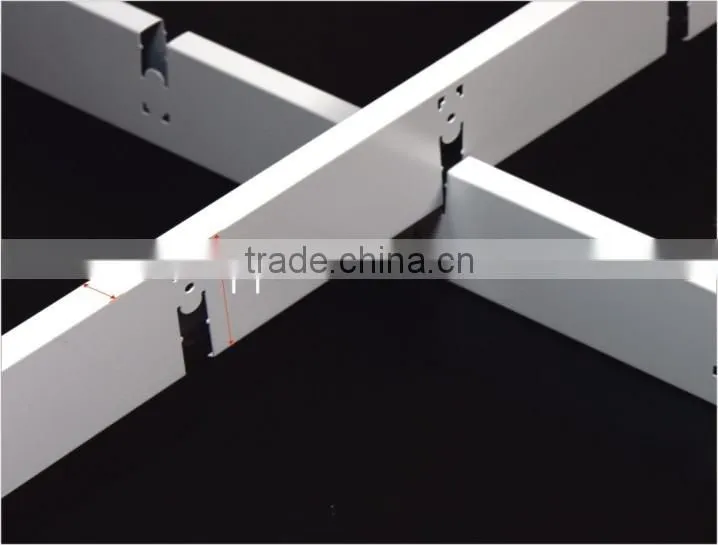 Factory Direct Sale White Aluminum Open Grid Ceiling, T Bar Matching Aluminum Suspended Ceiling Grid for Shopping Halls