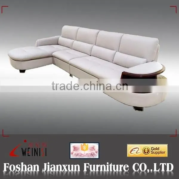 AD627 solid wood frame leather sofa