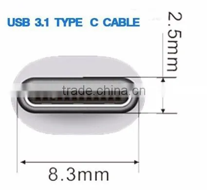 USB3.1 Type C to Type C Male Cable