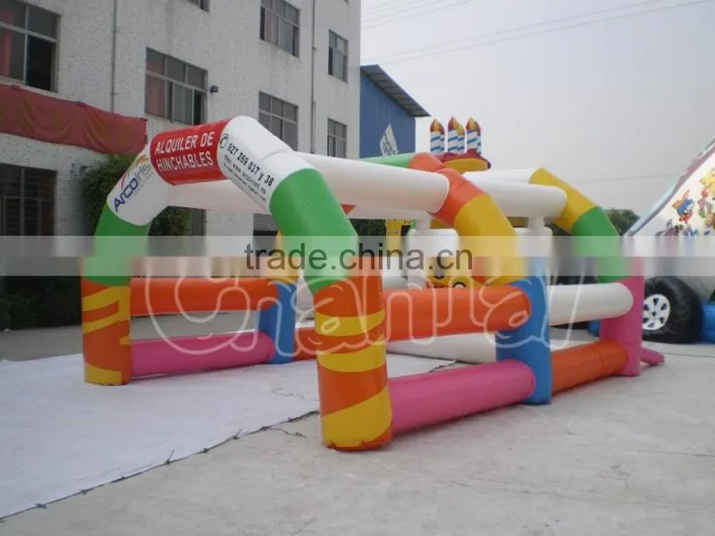 Carnival inflatable soccer field,amusement inflatable air soccer carnival game