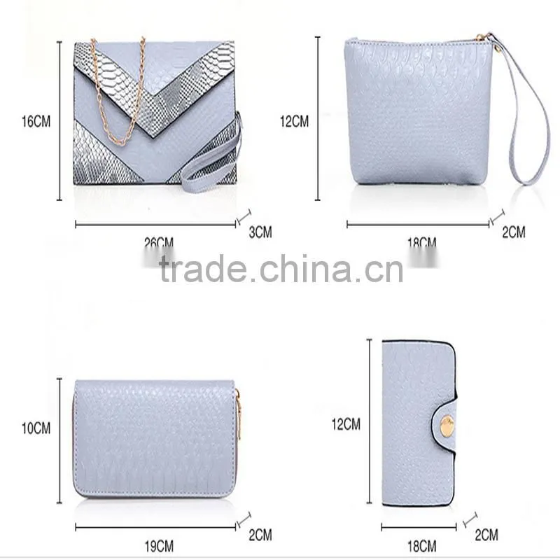Hot Sale China Factory Price Wallet Purse 6 Pieces Women Handbag Set