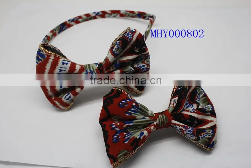 the populared wholesale elegant korean hair clip hair bow set for young girls