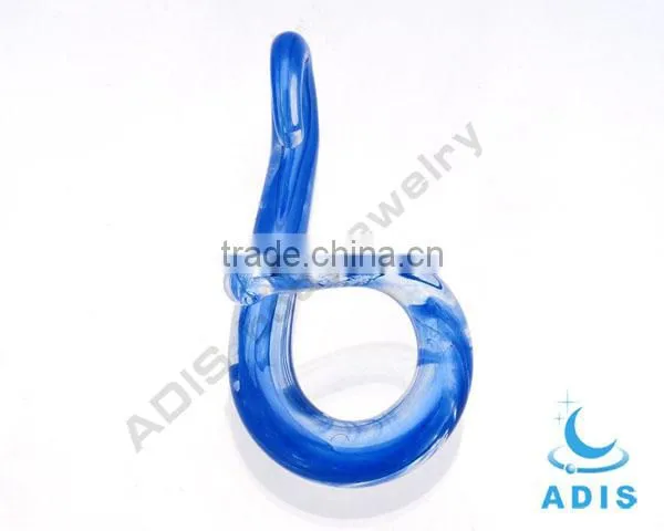 Unique screw glass ear expander plug 2g glass earring pierce