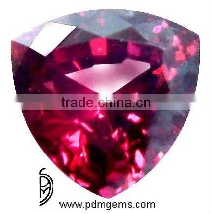 8 MM Rhodolite Faceted Trillion