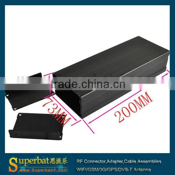 anodized aluminum box enclosure case 47mm(1.85")(H)x73mm(2.87")(W)x200mm(5.49")(L)