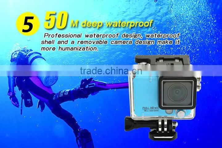 Wifi 1080p action camera support Snap shot & Burst shot & Slow motion & FPV