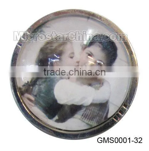 Promotional Cartoon kids crystal glass fridge magnet stickers hot sale