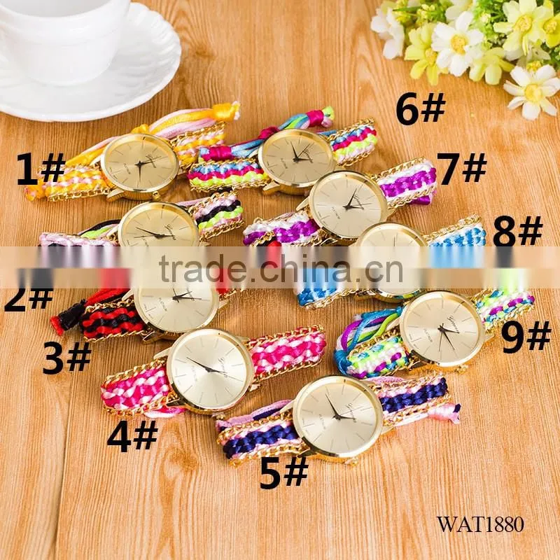 Elastic knitting watch chain casual watch price