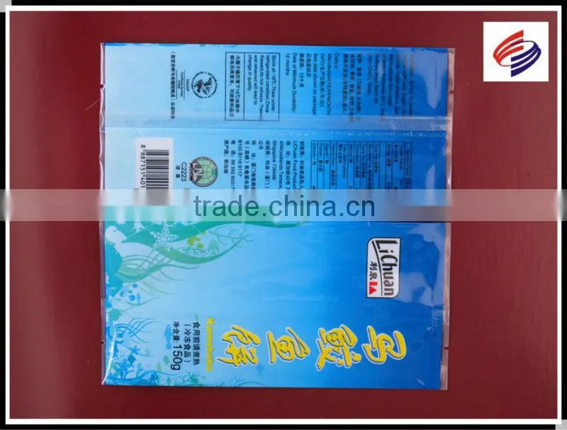 plastic vacuum frozen fish bag frozen food packaging bag