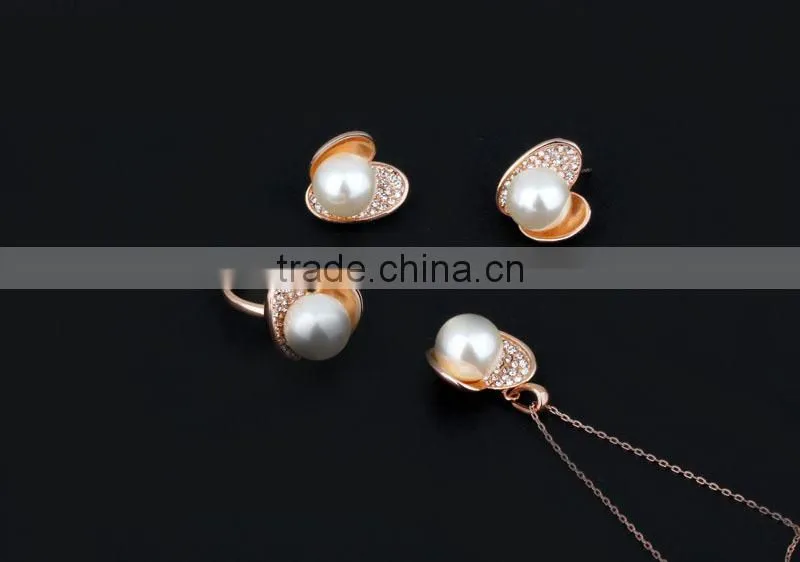 Hight Quality Freshwater Pearl Jewelry Gold Freshwater Pearl Jewelry Set