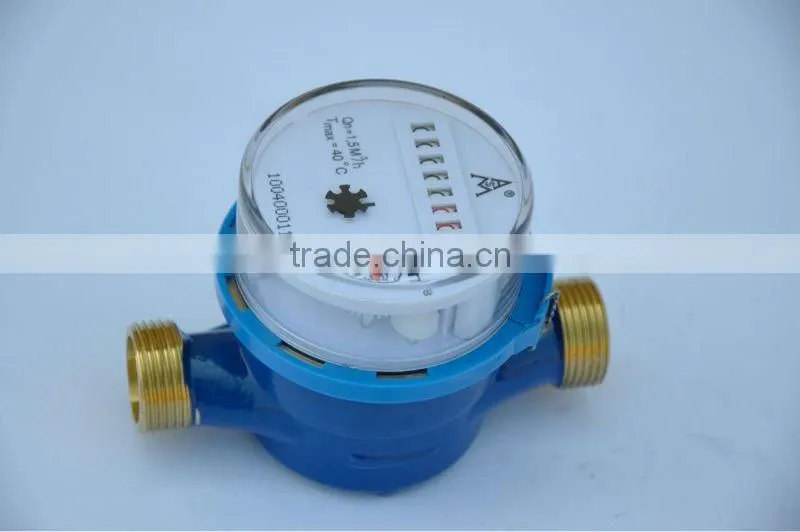Single jet brass water meter LXSC-13D5-25D5