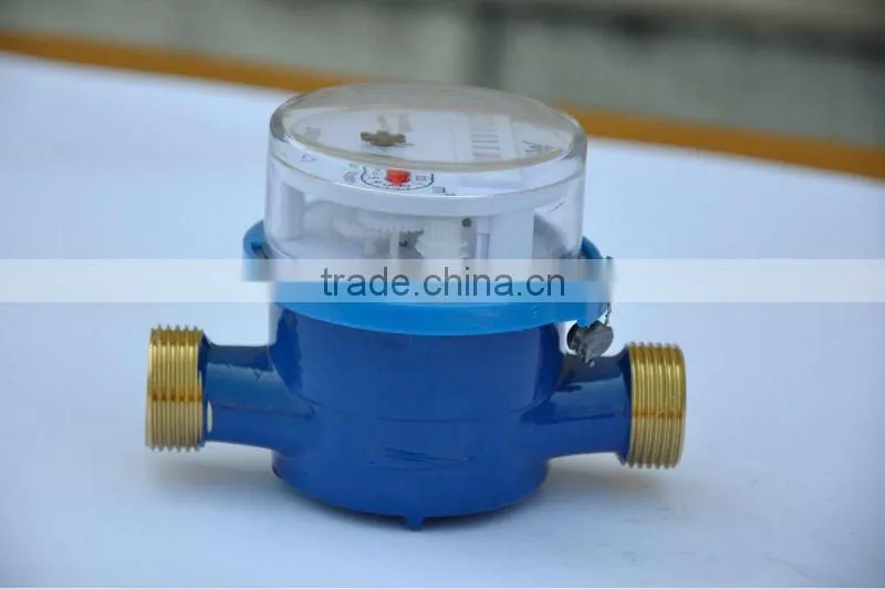 Single jet brass water meter LXSC-13D5-25D5
