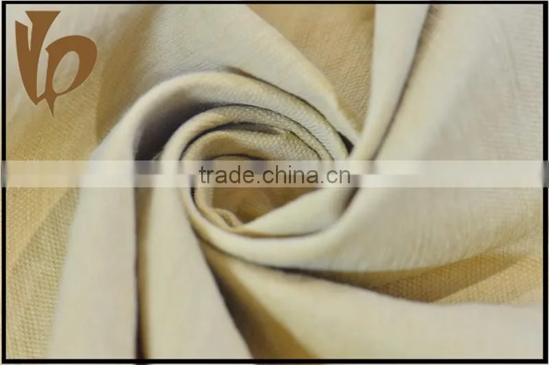 high density linen cotton tencel plain dyed interwoven fabric for shirt