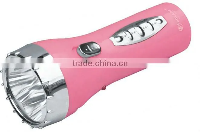 4 LED Plastic Rechargeable Flashlight