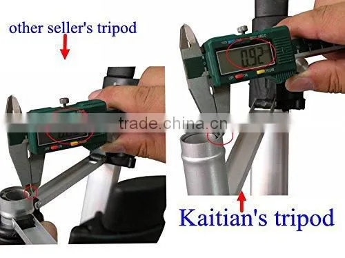 5/8 Inch Elevator Tripod with Extension Rod and Adjustable Height for Laser Levels