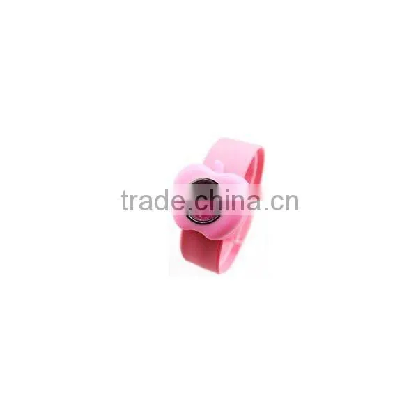 Silicone wristband watch