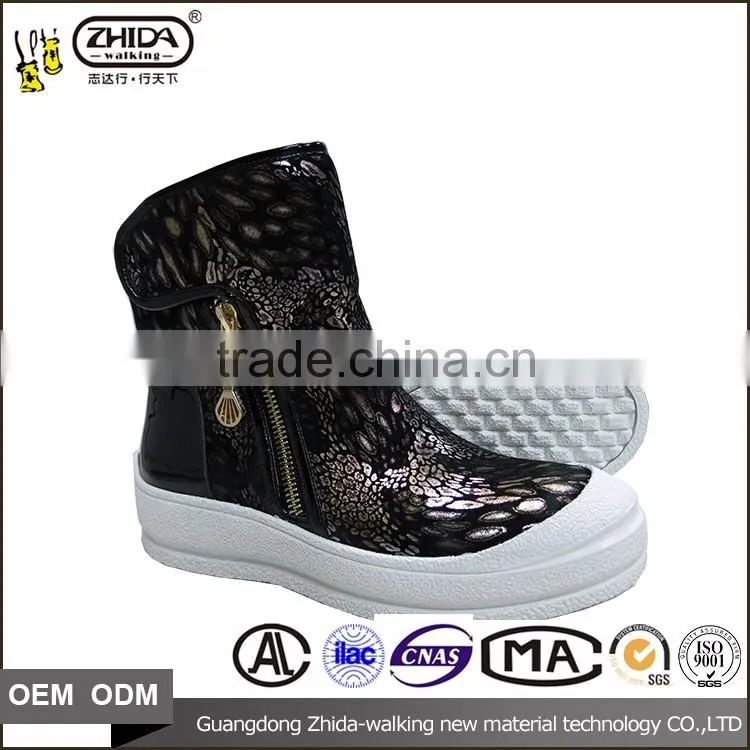 Custom Female high boots high heel Rubber soles / thick sole shoes for women