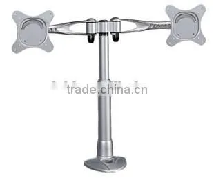 High quality swing adjustable double monitor arms lcd bracket supplier