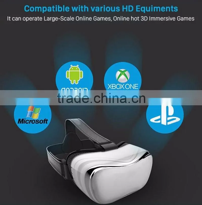2016 Android 4.4 VR Headset VR Glasses Virtual Reality 3D Glasses Octa-core 1080P