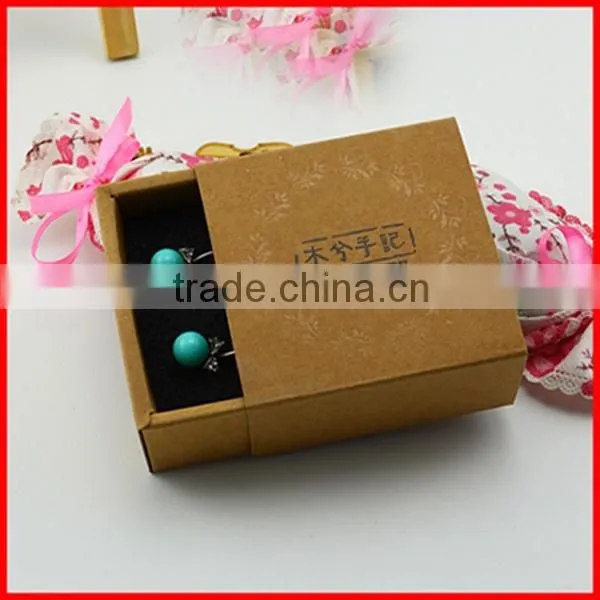 Luxury High-end Promotional Earrings Box with Foil Stamping