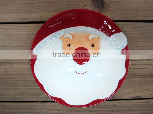Hot selling Ceramic christmas santa mug emboss