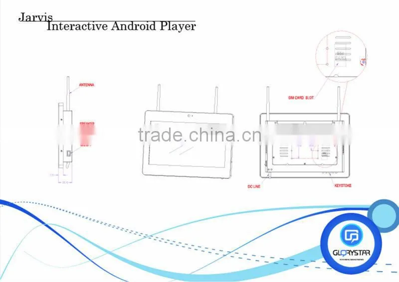 10.1 inch android tablet pc/tablet with enterrnet port