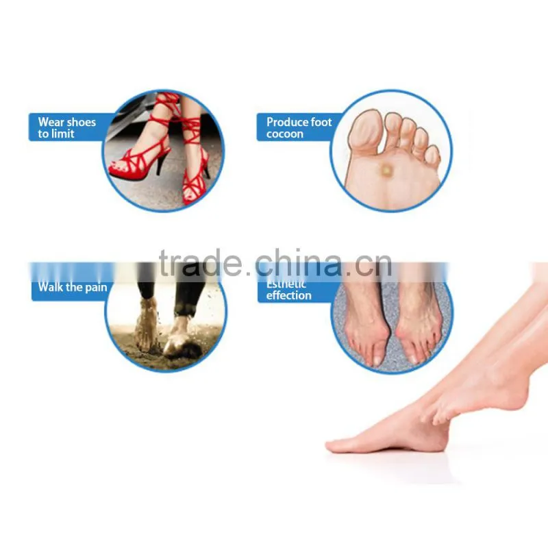 Toe space protector orthotic with silicone gel,hallux valgus orthotic for little toe