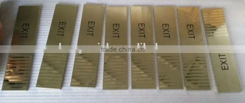 stainless steel letter image sign for door