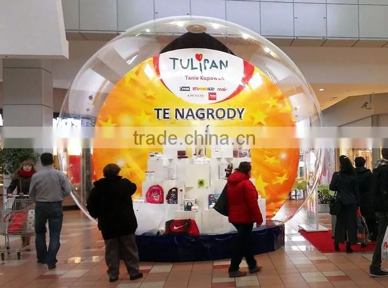 Clear transparent bubble tent for exhibitions