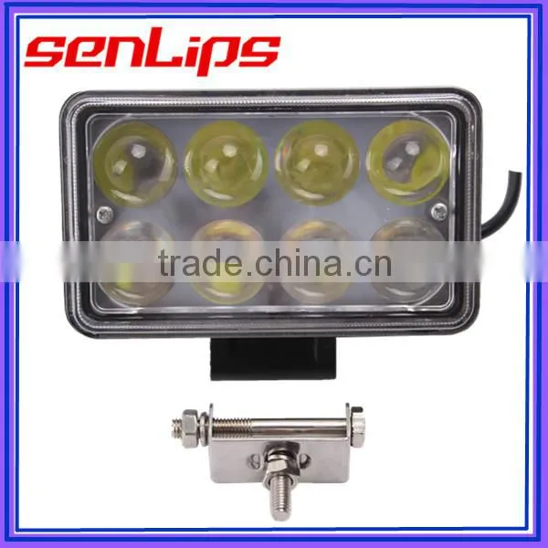 Super bright 24W 4D lens led headlight driving light for trucks snowmobile motorcycle special vehicles