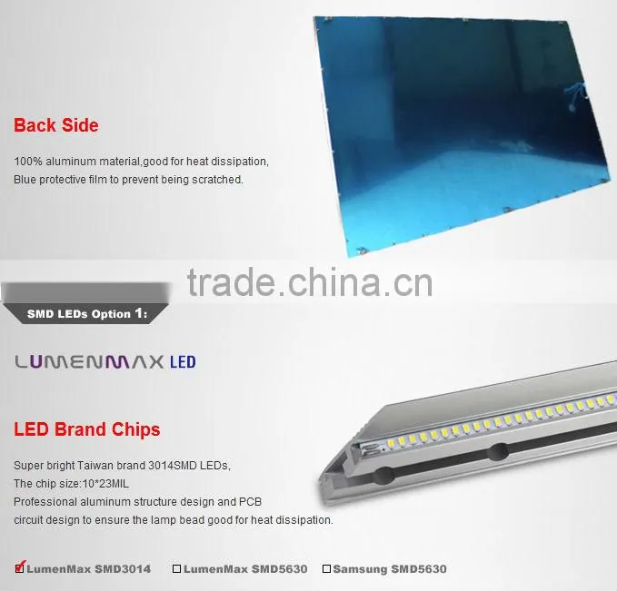 Uniformed luminance 72W 600*1200 LED panel light