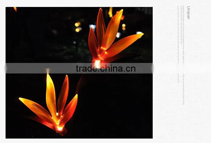LED solar glass flower light/solar garden light/outdoor decorative lamp/ kapok lightpot