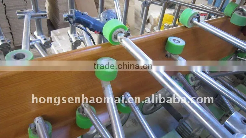 HSHM300BF-C wood profile wrapping with roller coater