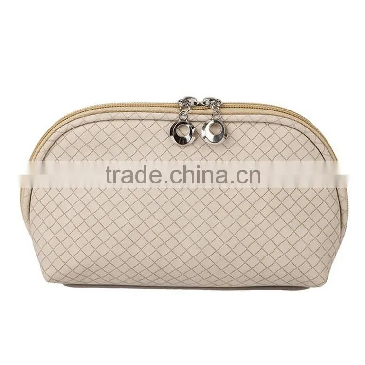 PU Woven Pattern Portable Pouch Travel Organizer