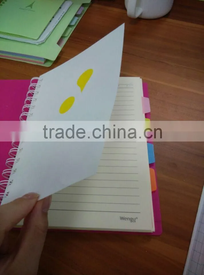 16K 90 sheets red pp cover spiral notebook in school&office supplies and manufacturer made in china