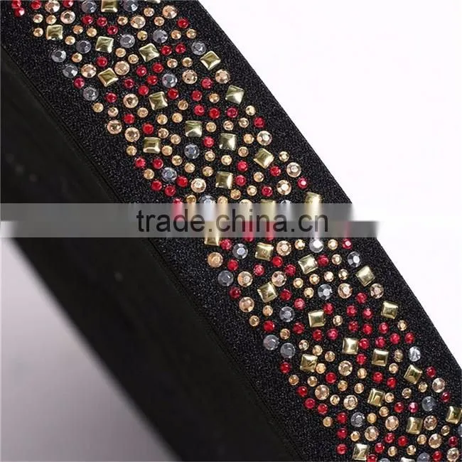 Wholesale Elastic Band With Rhinestones