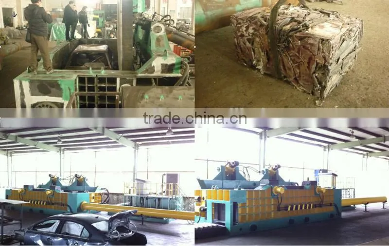YQD-2500 Remote control fully automatic scrap metal baler waste car recycle machine (High Quality)